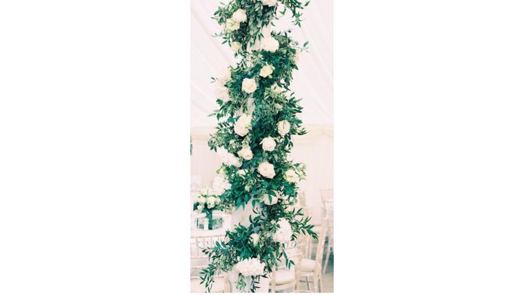Runner with floral accent (per linear foot) Installations rental for events in Atlanta