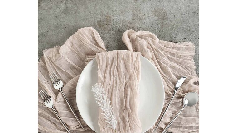 Linen Napkin- Cheesecloth Nude Napkins rental for events in Atlanta