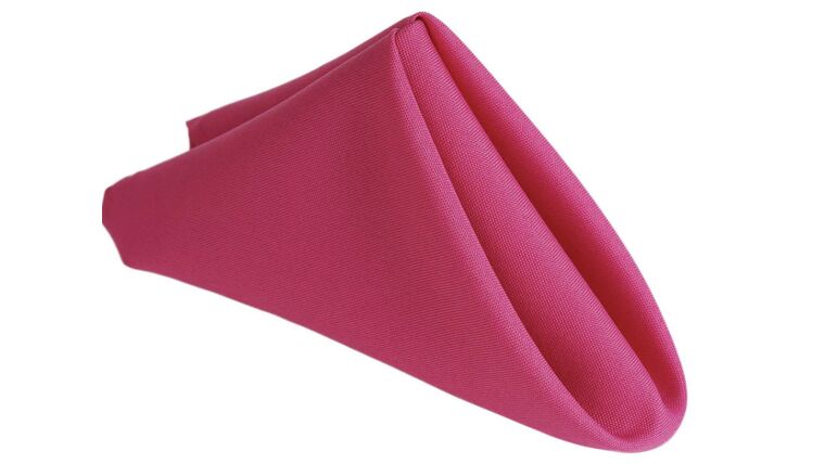 Linen Napkin- Polyester Fuchsia Napkins rental for events in Atlanta