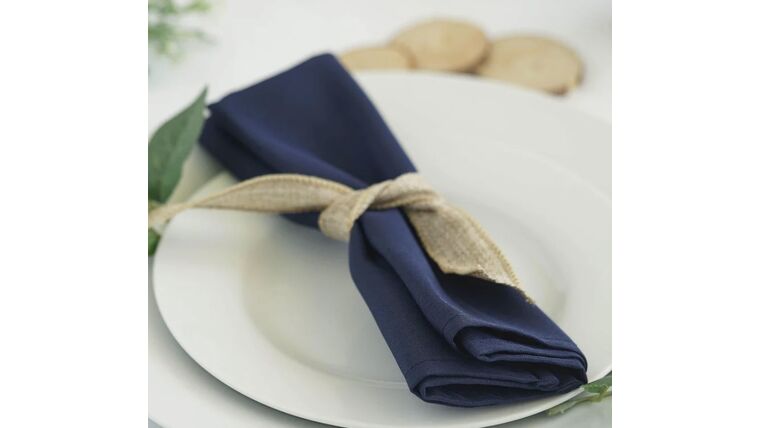 Linen Napkin- Polyester Navy Napkins rental for events in Atlanta