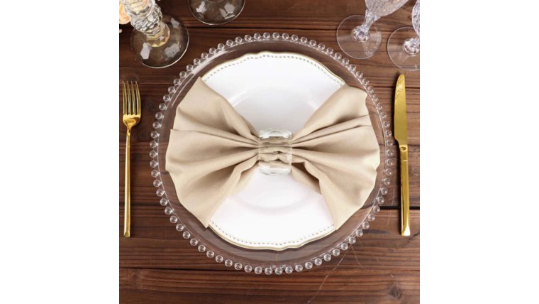 Linen Napkin- Polyester Nude Napkins rental for events in Atlanta