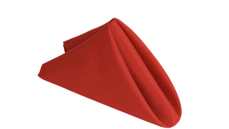 Linen Napkin- Polyester Red Napkins rental for events in Atlanta