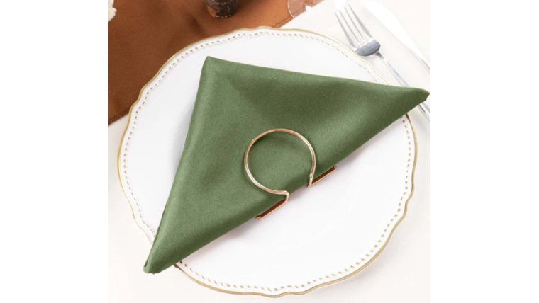 Linen- Polyester Olive Napkin Napkins rental for events in Atlanta
