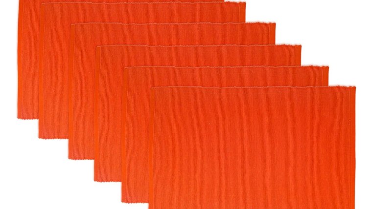Table Place Mat- Orange Overlays rental for events in Atlanta