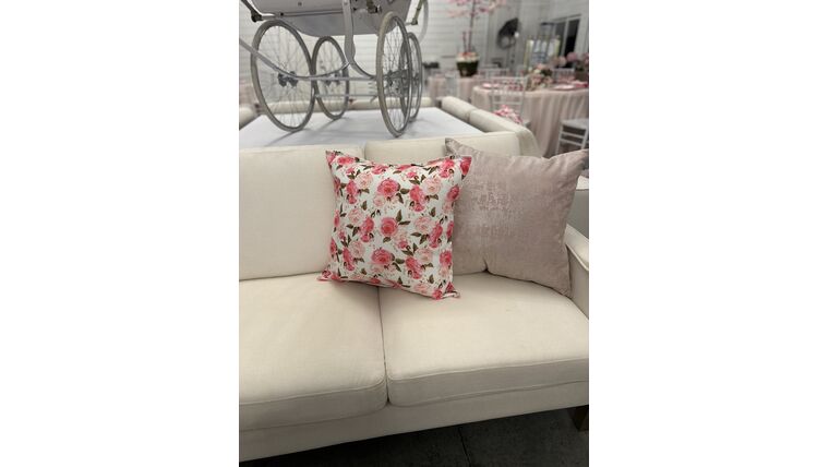 Pillow- Floral Pink Design Pillows rental for events in Atlanta