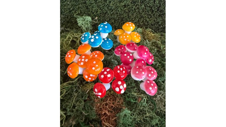 mushroom- Cluster of Tiny Mushrooms Props rental for events in Atlanta