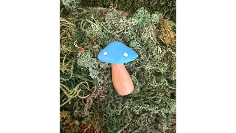 mushroom- small Blue prop Props rental for events in Atlanta