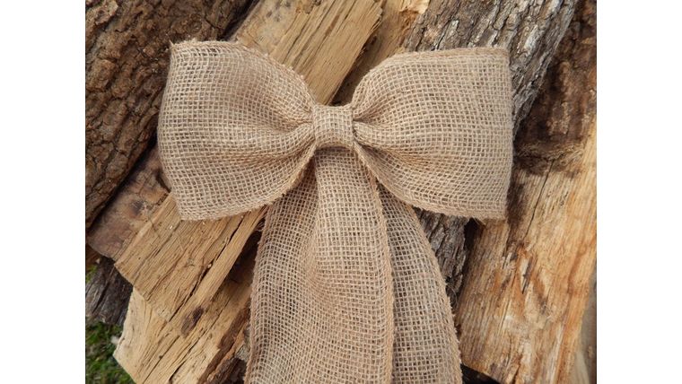 Chair Sash- Burlap Bow Ribbons &amp; Sashes rental for events in Atlanta