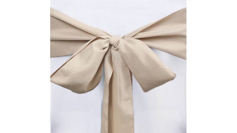 Chair Sash- Polyester Nude Bow Ribbons &amp; Sashes rental for events in Atlanta
