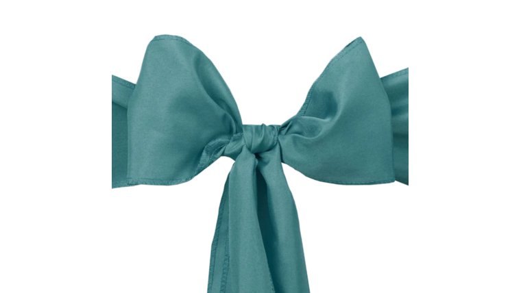 Chair Sash- Polyester Turquoise Bow Ribbons &amp; Sashes rental for events in Atlanta