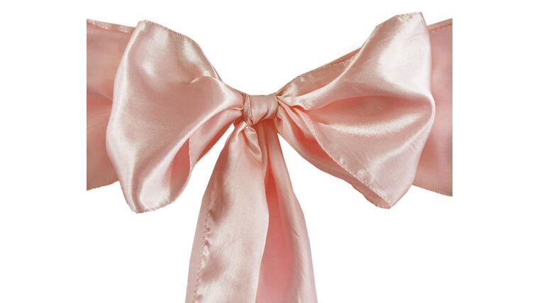 Chair Sash- Satin Pink Bow Ribbons &amp; Sashes rental for events in Atlanta