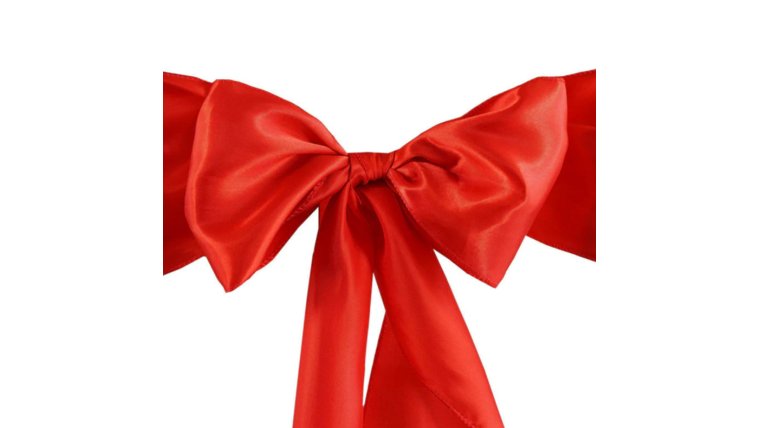 Chair Sash- Silk Red Ribbons &amp; Sashes rental for events in Atlanta