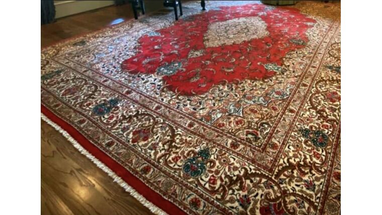 Burgundy Tone Rug Rugs rental for events in Atlanta