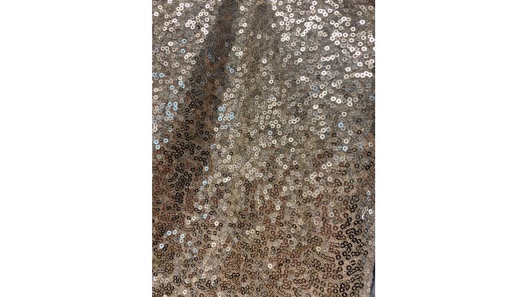 Table Runner- 9 Foot Sequin Light Gold Runners rental for events in Atlanta