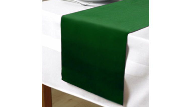 Table Runner- Dark Green Polyester Runners rental for events in Atlanta
