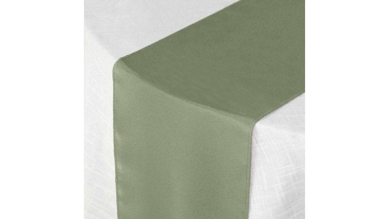 Table Runner- Sage Green Polyester Runners rental for events in Atlanta