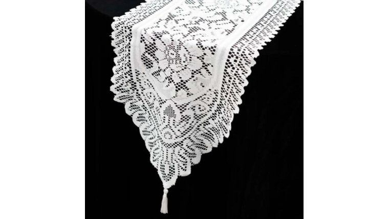 Table Runner- White Lace Runners rental for events in Atlanta