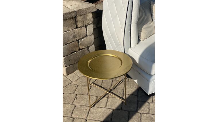 Table- Accent Gold Side Tables rental for events in Atlanta
