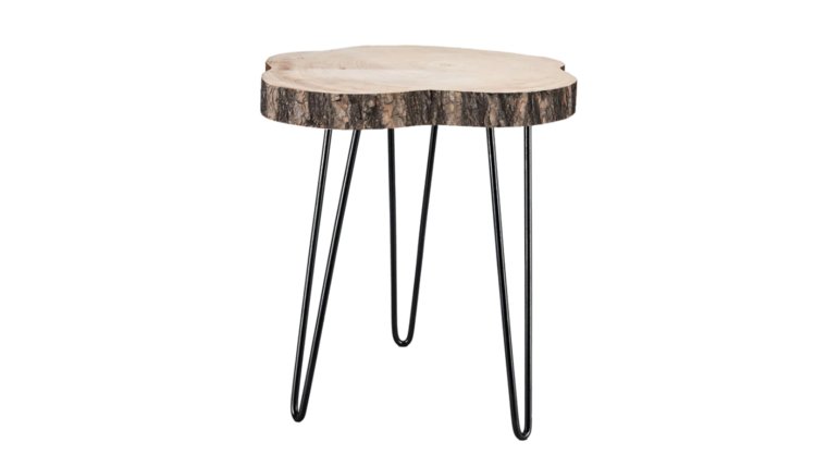 Table- Accent Wood Slab Side Tables rental for events in Atlanta