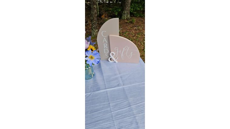Cards &amp; Gifts Sign Blush Pink Signs &amp; Letters rental for events in Atlanta