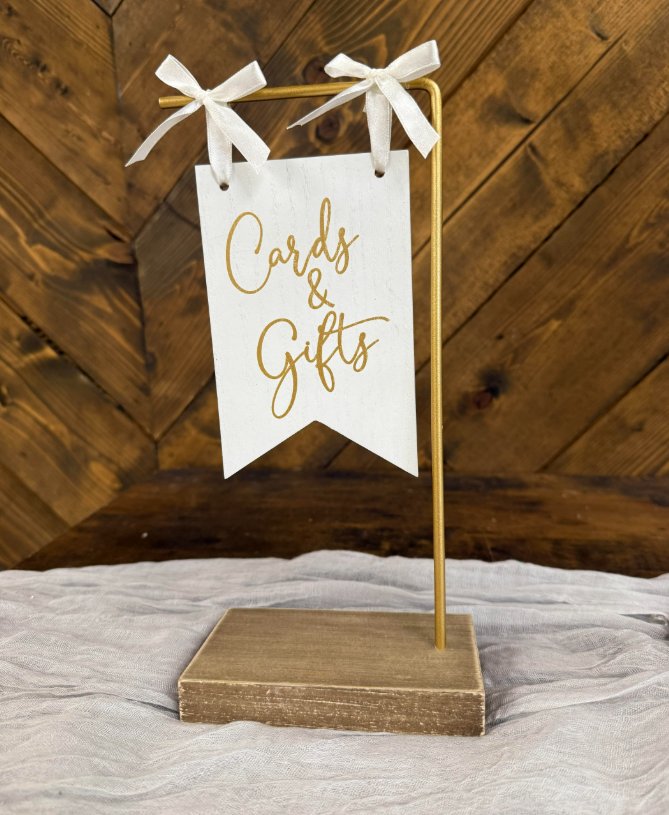 Cards &amp; Gifts Sign Gold Signs &amp; Letters rental for events in Atlanta