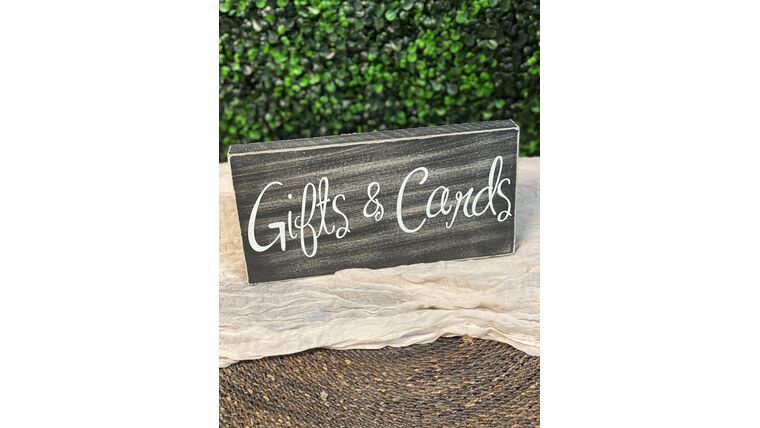 Gifts and Cards Sign (Gray) Signs &amp; Letters rental for events in Atlanta
