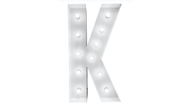 Marquee Letter "K" Signs &amp; Letters rental for events in Atlanta