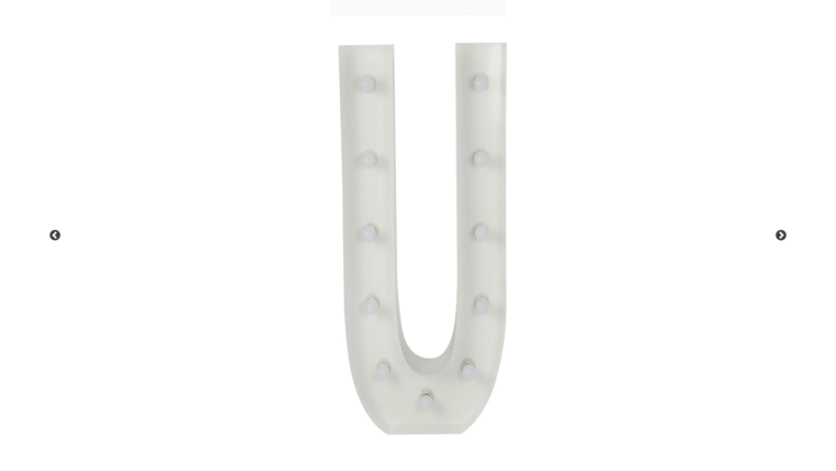 Marquee Letter "U" Signs &amp; Letters rental for events in Atlanta