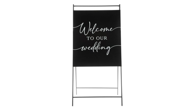 Sign- Welcome to our Wedding Black and White Signs &amp; Letters rental for events in Atlanta