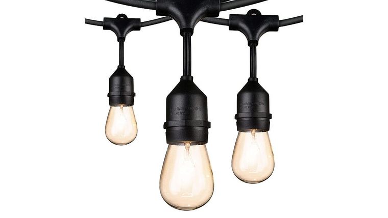 LED String Lights Black (Bistro) String Lights rental for events in Atlanta