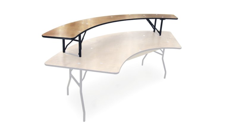 Table Riser- 6 Foot Serpentine Riser Tables rental for events in Atlanta