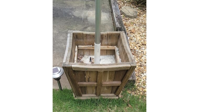 Alternative Staking Method- Wood Box w/ Concrete, Concrete Weight, or Tie off Method Tent Anchors rental for events in Atlanta