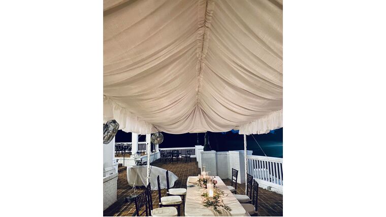 Marquee Tent Liner- 10' X 10' Tent Decoration rental for events in Atlanta