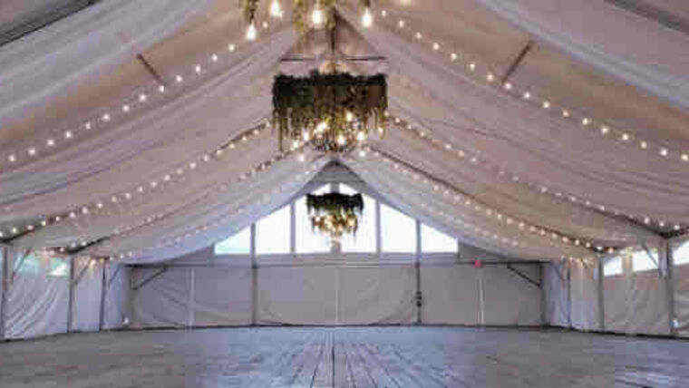 Tent Ceiling Draping- 30' x 30' Tent Decoration rental for events in Atlanta