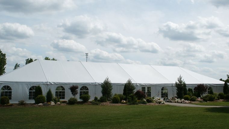 Tent- White 40' x 40' Frame Tents &amp; Canopies rental for events in Atlanta