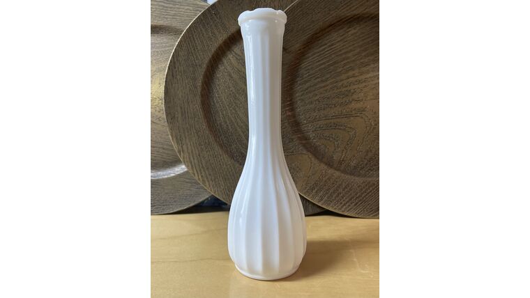 Bud vase- Milk Glass Style 1 Tall Vases rental for events in Atlanta