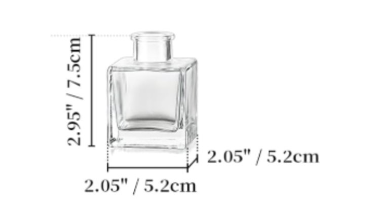 Bud Vase- Mini Squared Style 2 Glass 2.95" Vases rental for events in Atlanta
