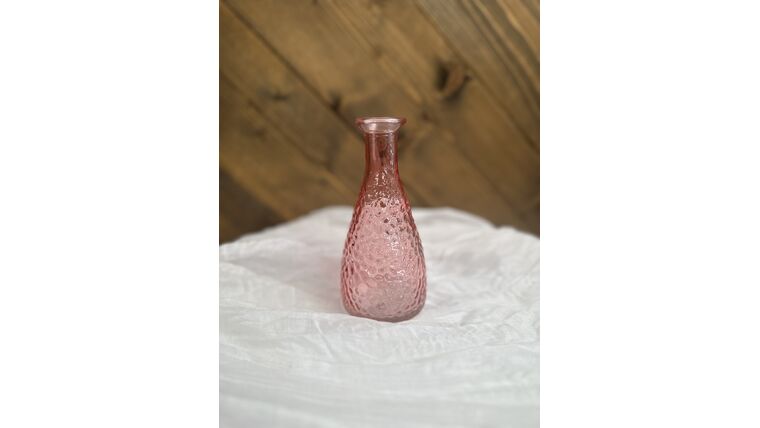 Bud Vase- Pink Textured Tall Vases rental for events in Atlanta