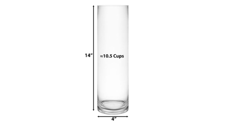 Cylinder Vase- Tall Glass (14") Vases rental for events in Atlanta