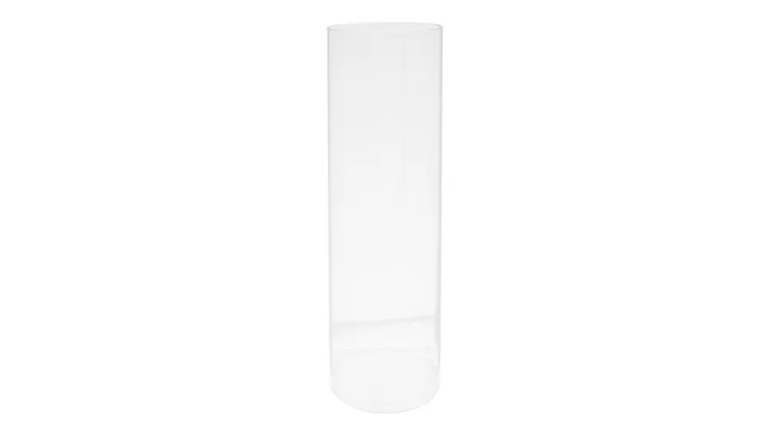 Cylinder Vase- Tall Glass Hurricane Shade Bottomless (23.6")  Vases rental for events in Atlanta