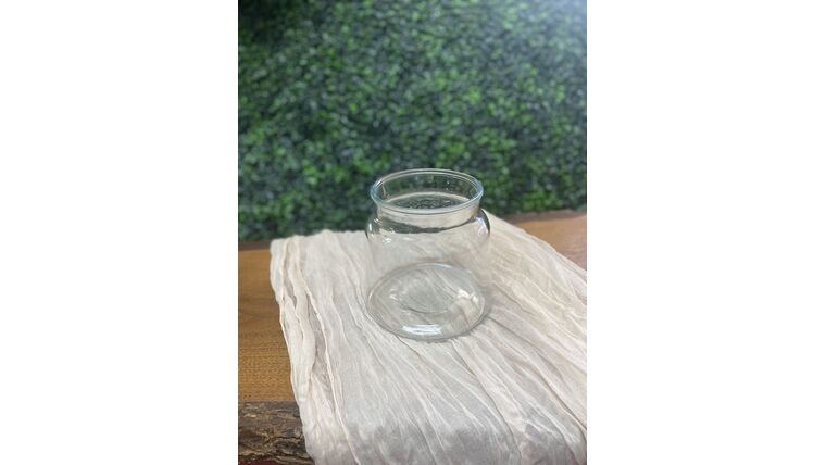 Glass Flower Vase- short Wide Base Vases rental for events in Atlanta