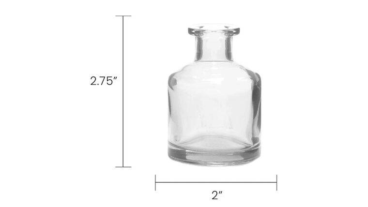 Small Clear Glass Medicine Vase Vases rental for events in Atlanta