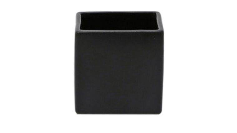 Small square black Vase Vases rental for events in Atlanta