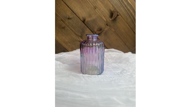 Vase- Purple textured Bud Vase Short Vases rental for events in Atlanta