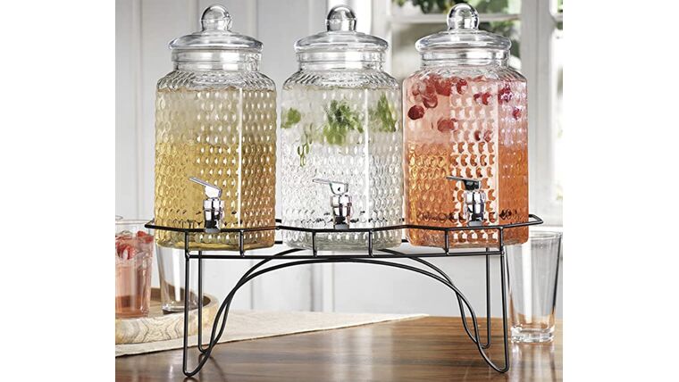 Drink Dispenser- Glass 1 Gallon Water Dispensers rental for events in Atlanta