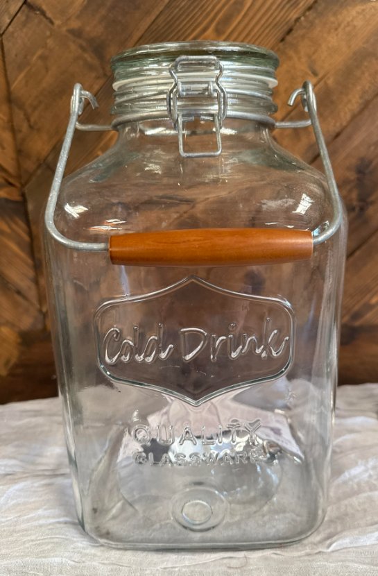 Drink Dispenser- Glass 2 Gallon Water Dispensers rental for events in Atlanta